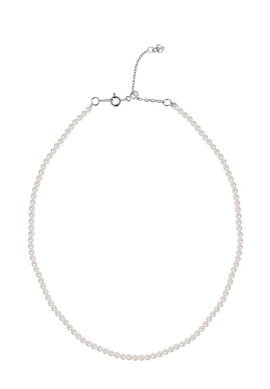 TOMEI Pearlfect Love Single Strand White Pearl Necklace