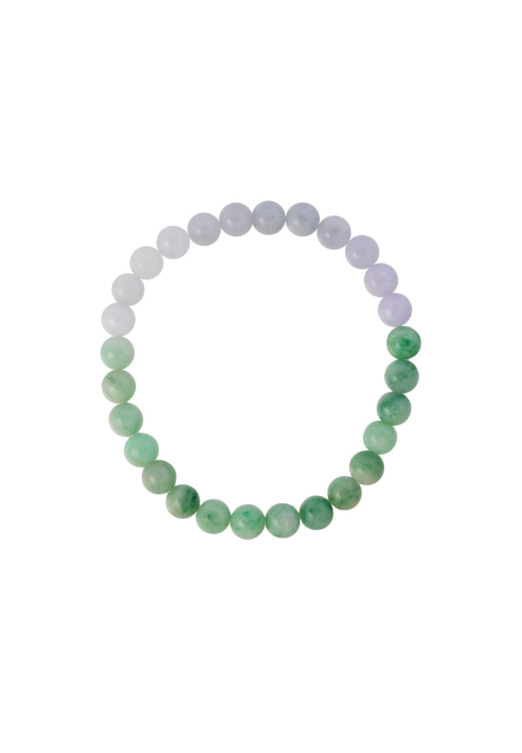 TOMEI 【半山半水】Palace Grace Purple & Green Jade Bracelet