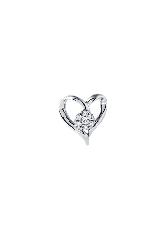 TOMEI Espoir Diamond Pendant, White Gold 375