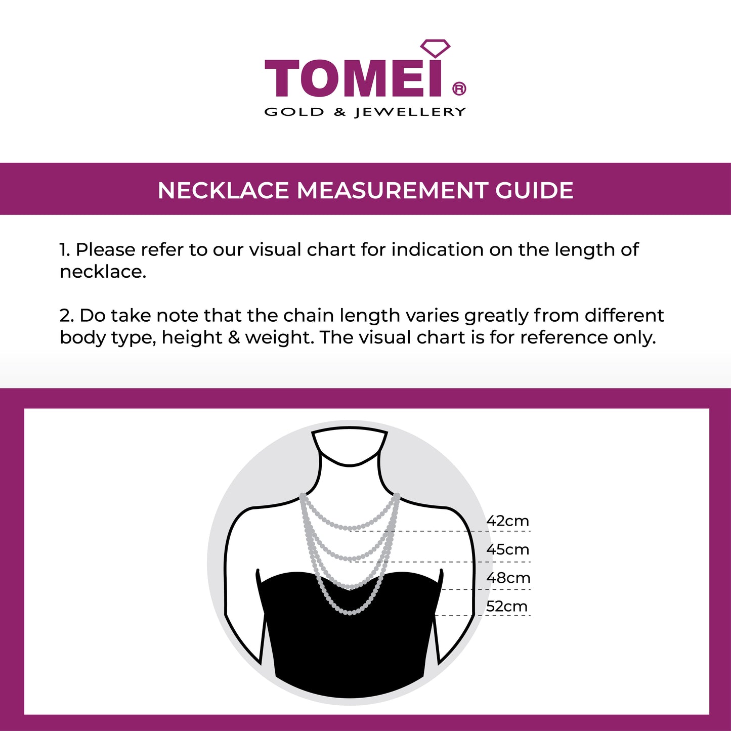 TOMEI Necklace, Yellow Gold 916