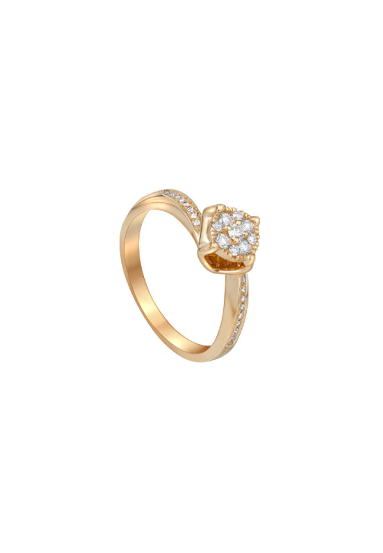 TOMEI Diamond Ring, Yellow Gold 585