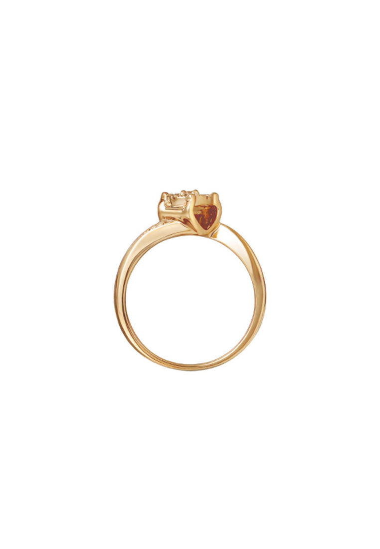 TOMEI Diamond Ring, Yellow Gold 585