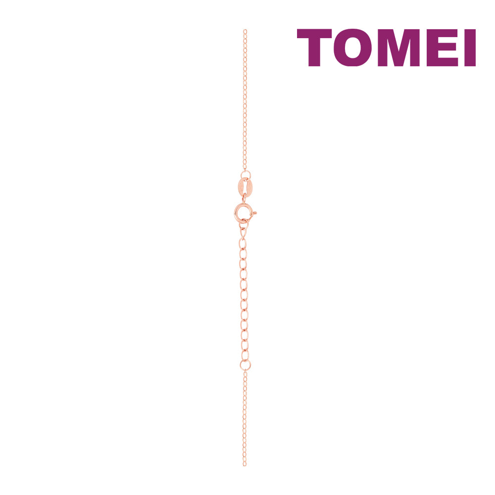 TOMEI Rouge Collection Nacre Necklace, Rose Gold 750