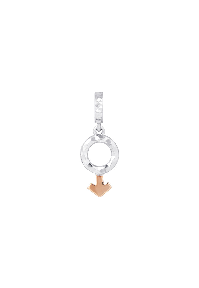 TOMEI Charm of You & Me - Male Symbol | White Gold 585 (14K) (P5725)