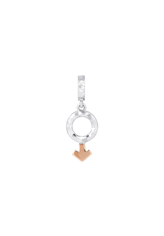 TOMEI Charm of You & Me - Male Symbol | White Gold 585 (14K) (P5725)