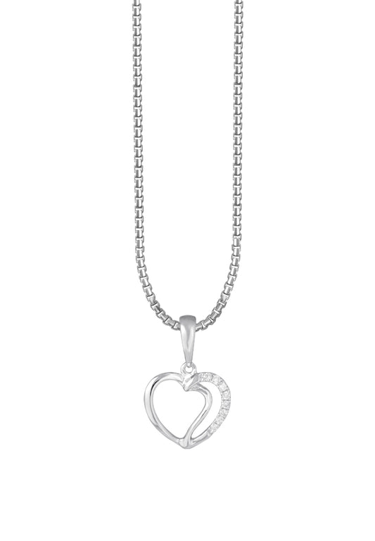 TOMEI Diamond Pendant Set, White Gold 585