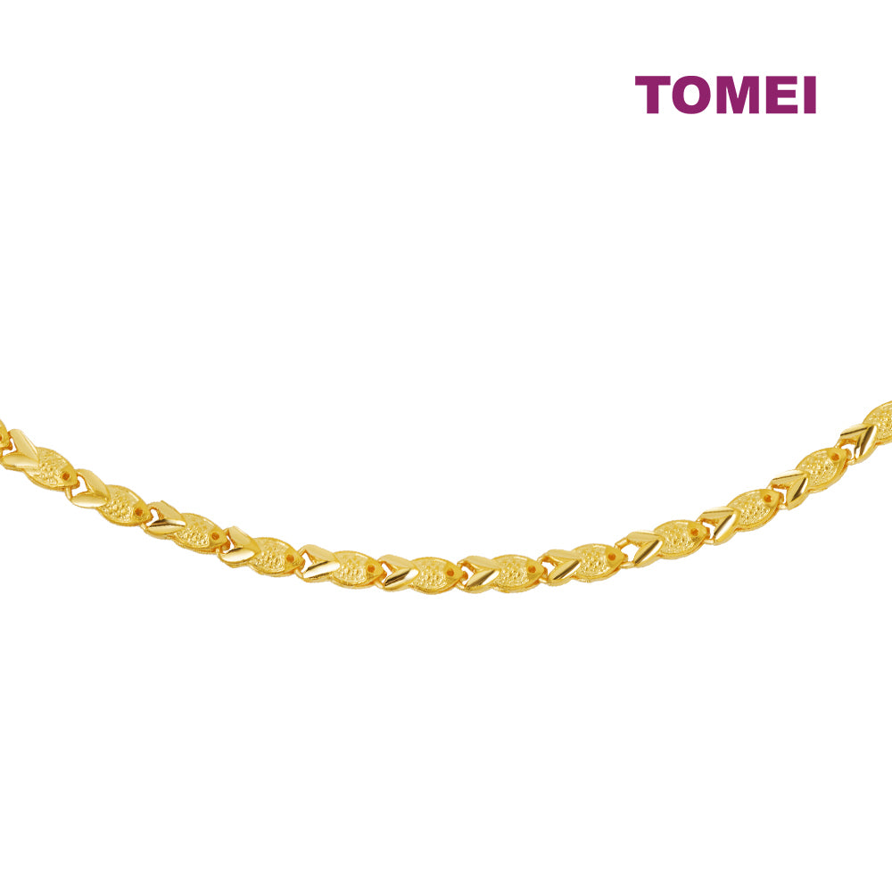 TOMEI Fish Friendship Bracelet, Yellow Gold 999