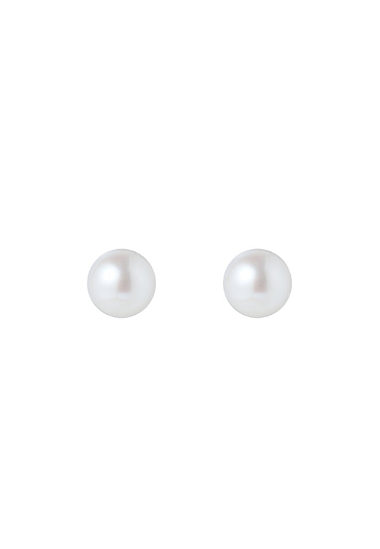 TOMEI Pearlfect Love Earrings(7mm), Rose Gold 750
