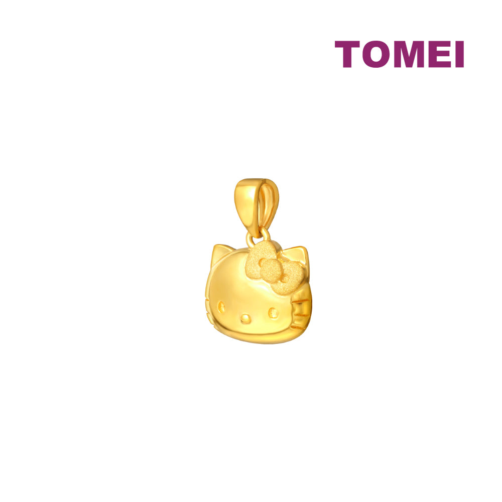 TOMEI X SANRIO Winter Wonders Hello Kitty Pendant, Yellow Gold 916
