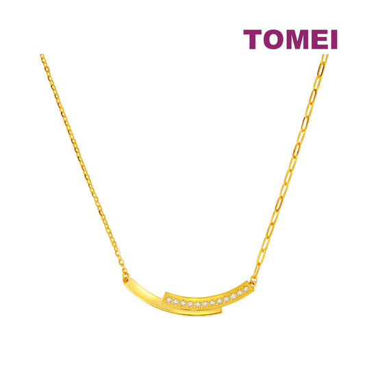TOMEI Duo Of Devotion, Swing Necklace Yellow Gold 999 (5G)