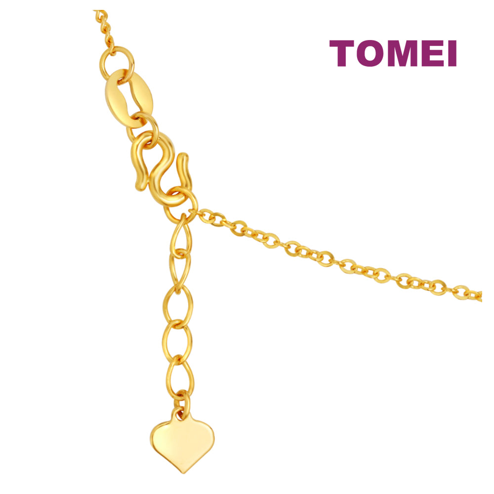 TOMEI Duo Of Devotion, Circle Necklace Yellow Gold 999 (5G)