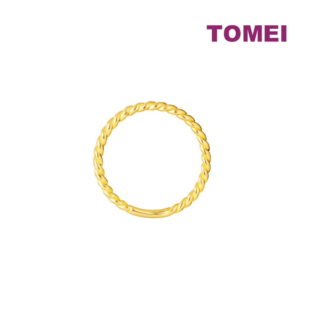 TOMEI Mix & Match Stackable Ring (3 Pcs), Yellow Gold 916