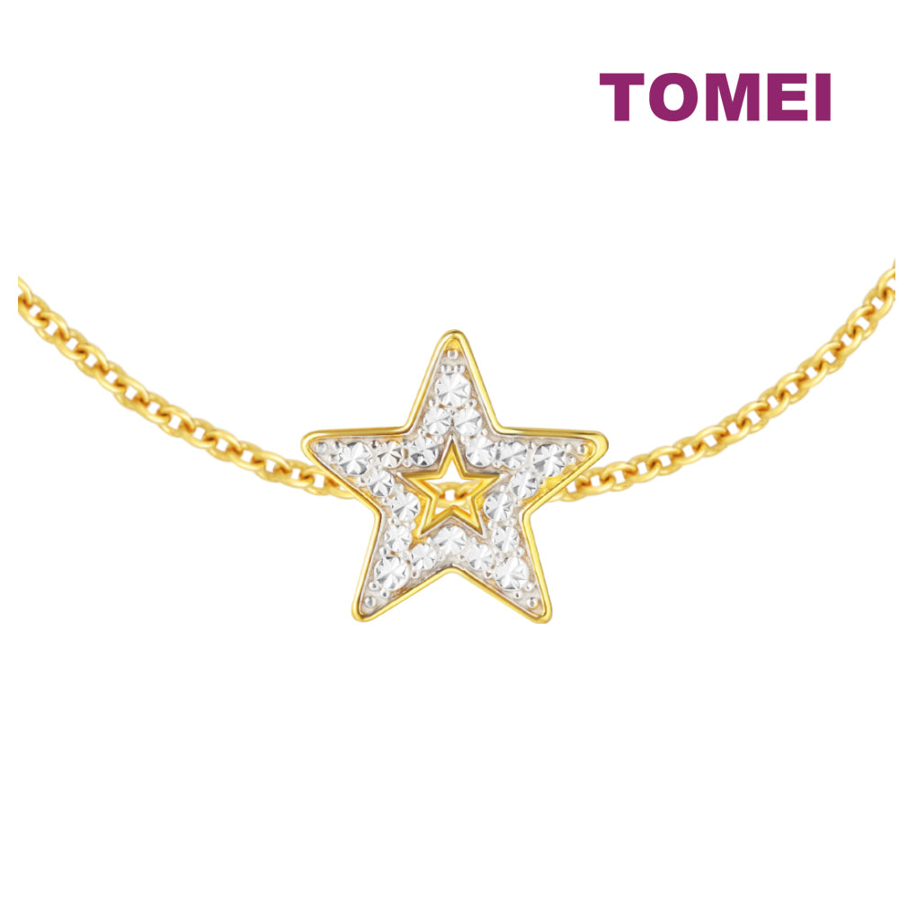 TOMEI Chomel Star Charm, Yellow Gold 916