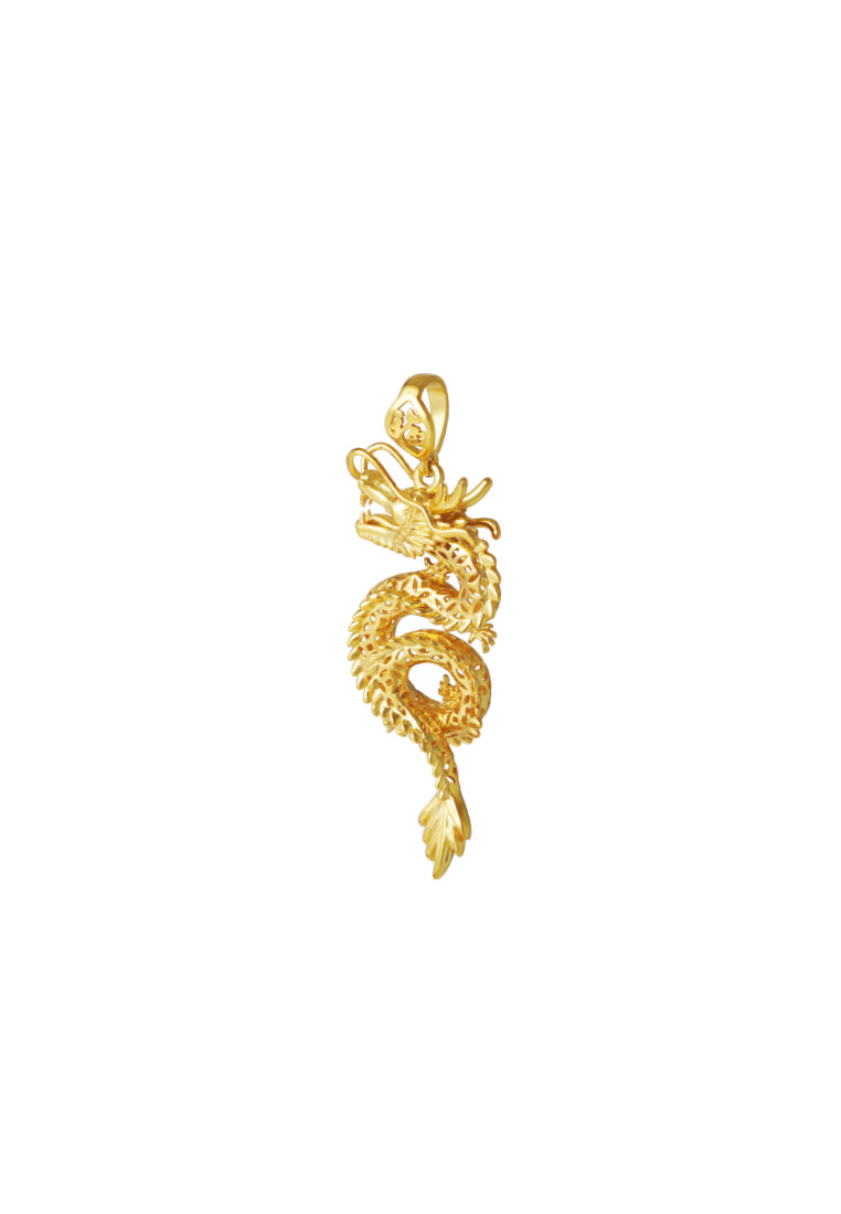 TOMEI The Ascending Dragon Pendant, Yellow Gold 916