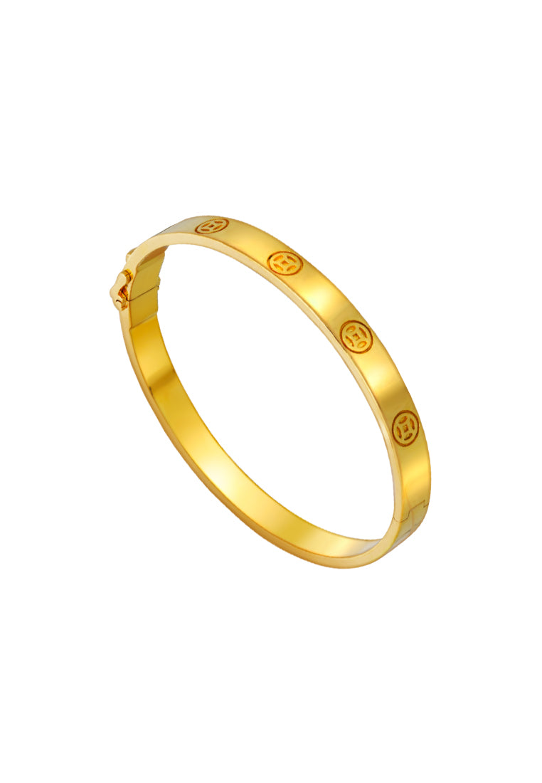 TOME Blissful Bangle, Yellow Gold 916