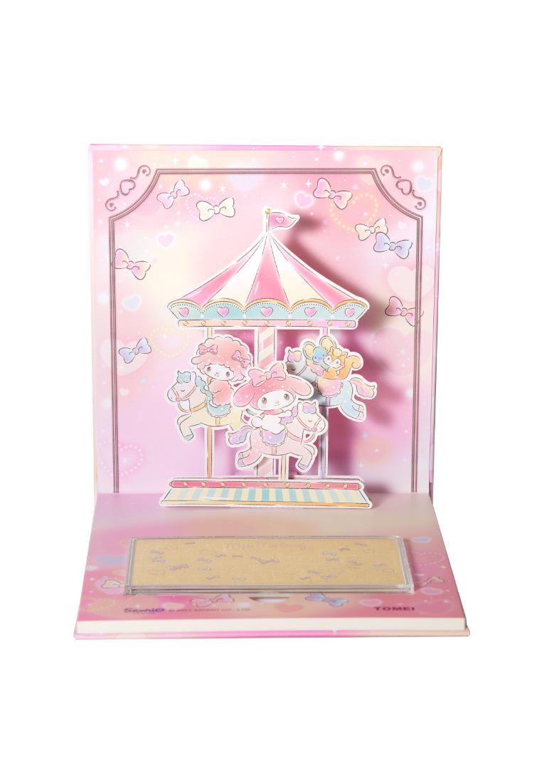 TOMEI X SANRIO My Melody Merry-Go-Round Gold Wafer 1G, Yellow Gold 9999