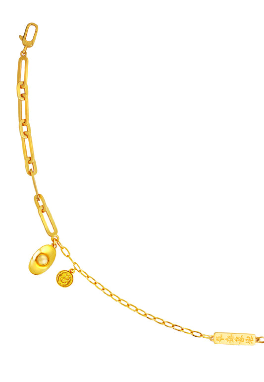 TOMEI Well-being Bracelet, Yellow Gold 916