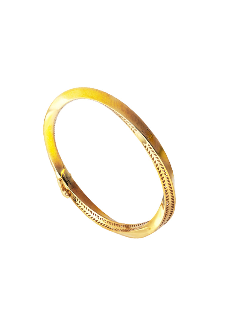 TOMEI Satisfactory Perfect Bangle, Yellow Gold 916