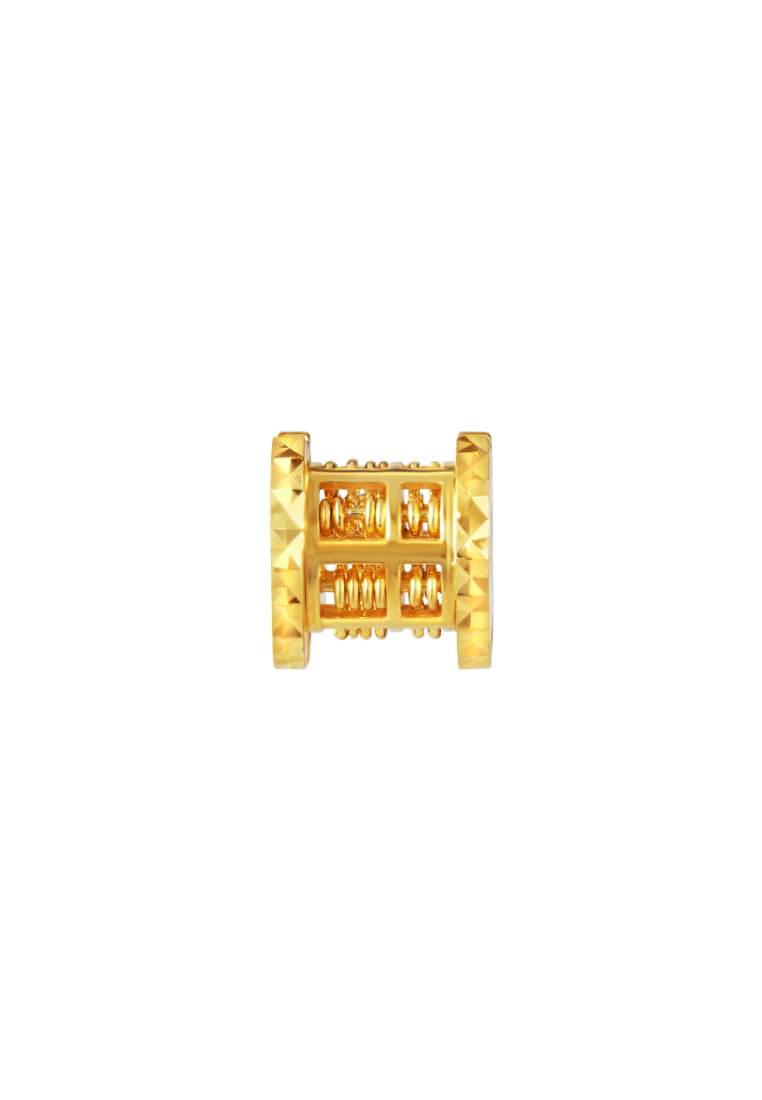 TOMEI Rolling Of Bless Pendant, Yellow Gold 916
