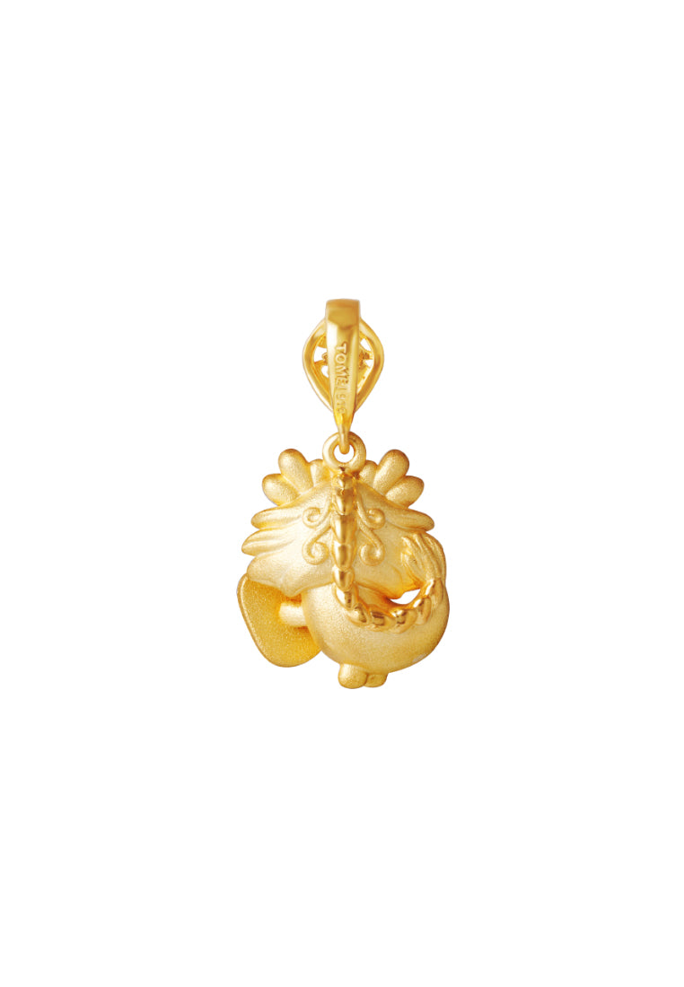 TOMEI Blessful Dragon Pendant, Yellow Gold 916