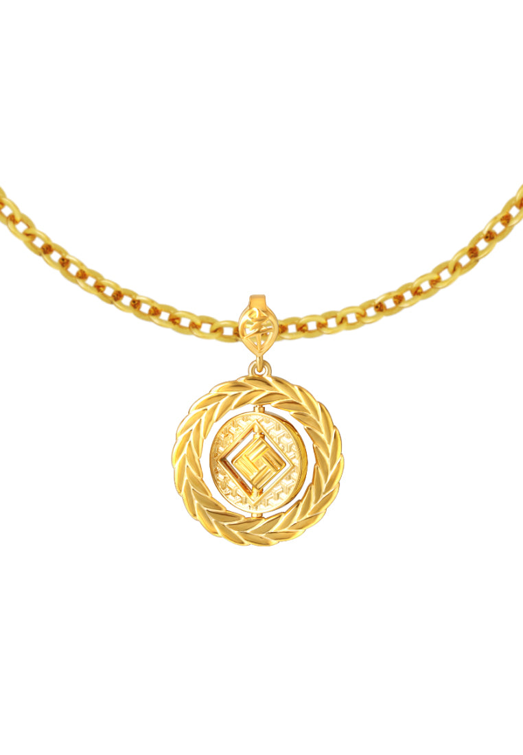 TOMEI Bumper Harvest Pendant, Yellow Gold 916