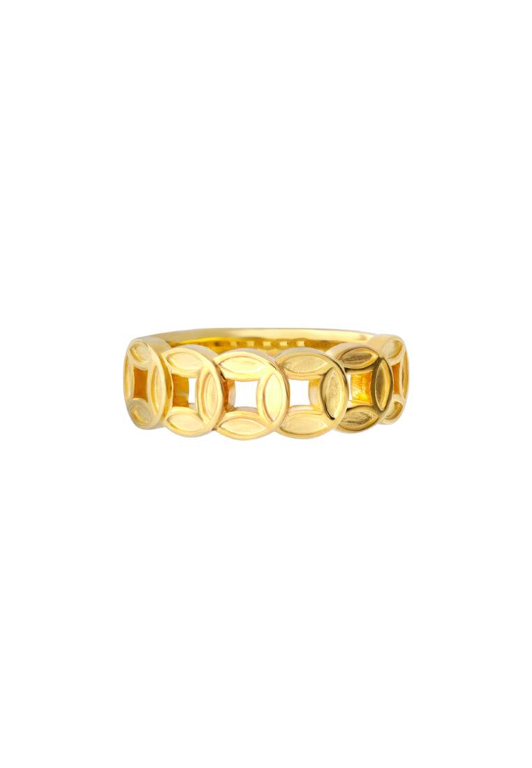 TOMEI Good Luck Ring, Yellow Gold 916