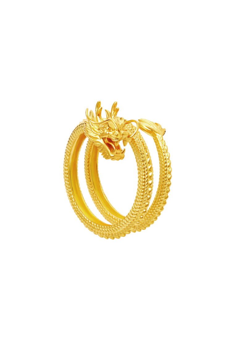 TOMEI Dragon Ring, Yellow Gold 916