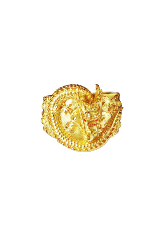TOMEI Dragon Ring, Yellow Gold 916