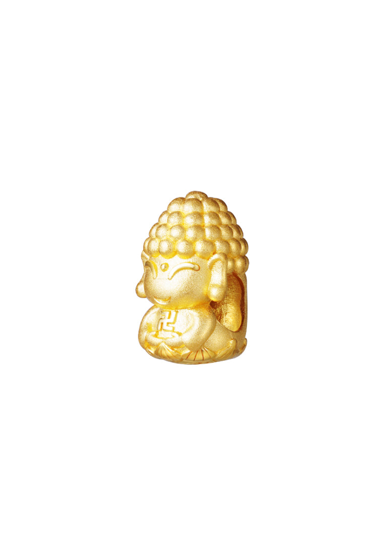TOMEI Chomel Buddha Charm, Yellow Gold 916