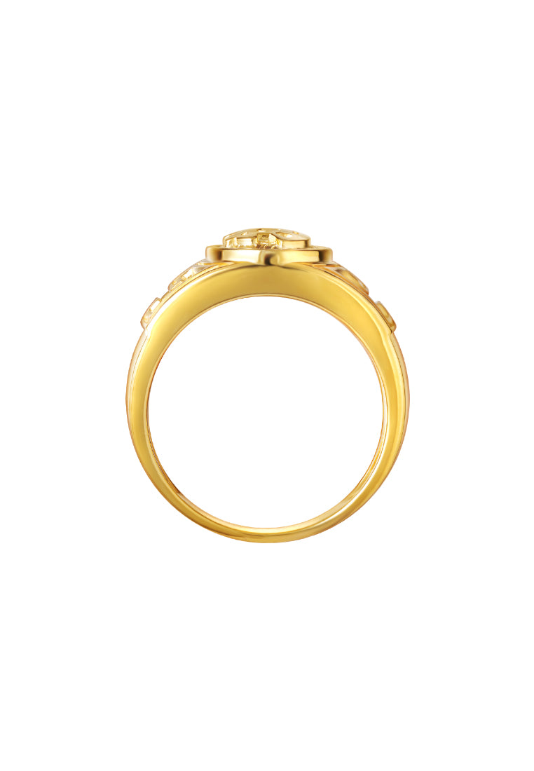 TOMEI Blissful Ring, Yellow Gold 916