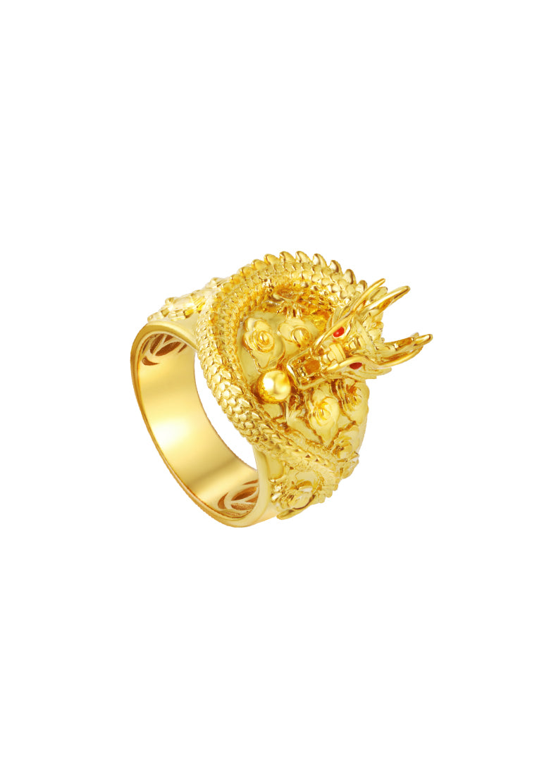 TOMEI Dragon Ring, Yellow Gold 916