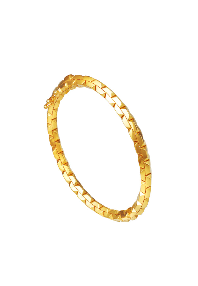 TOMEI Lusso Italia Bangle, Yellow Gold 916