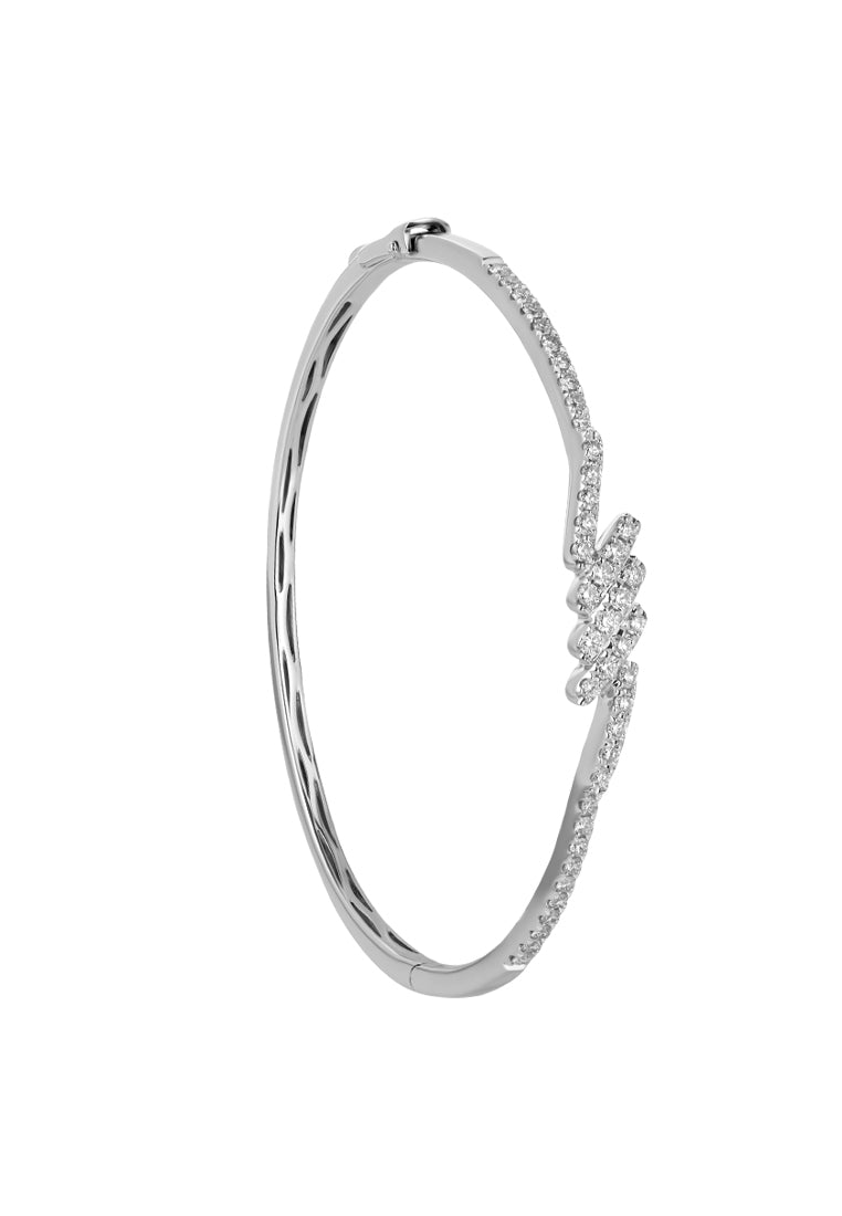 TOMEI Diamond Bangle, White Gold 585