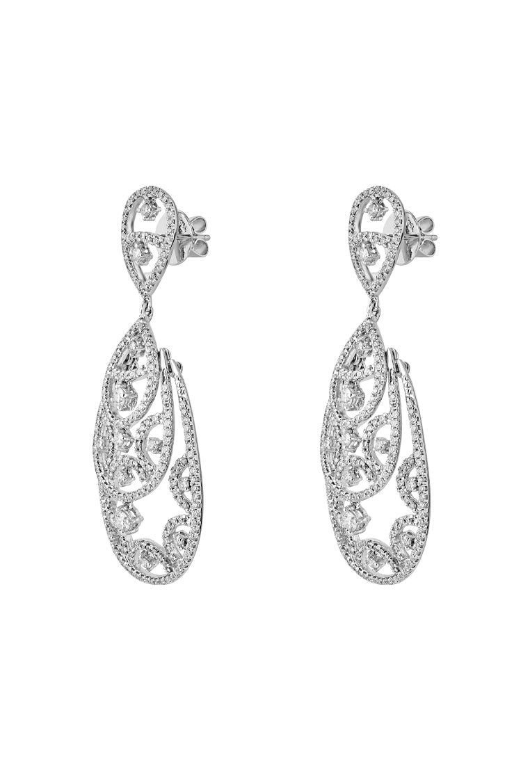TOMEI De Poires earrings, White Gold 750