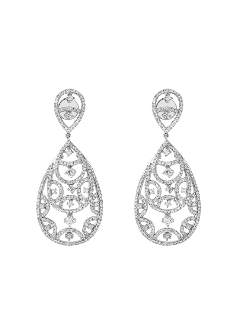 TOMEI De Poires earrings, White Gold 750