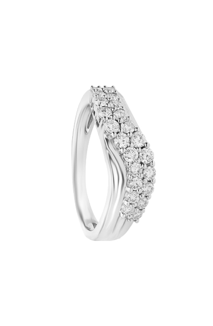 TOMEI Diamond Ring, White Gold 750 (R4261)