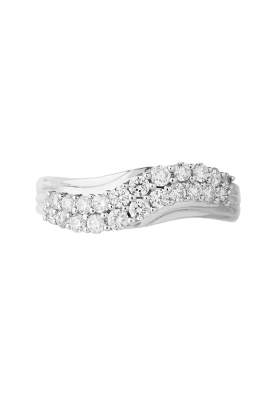 TOMEI Diamond Ring, White Gold 750 (R4261)