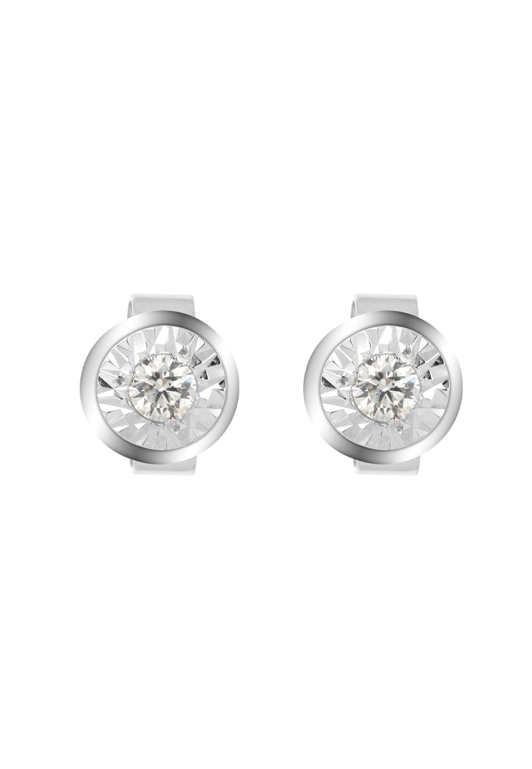 TOMEI Insignia Series, Diamond Earrings, White Gold 585
