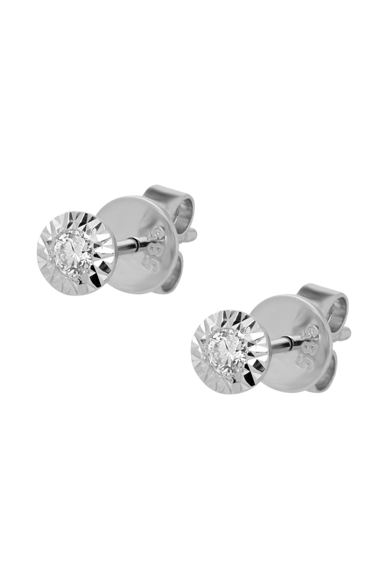 TOMEI Insignia Series, Diamond Earrings, White Gold 585