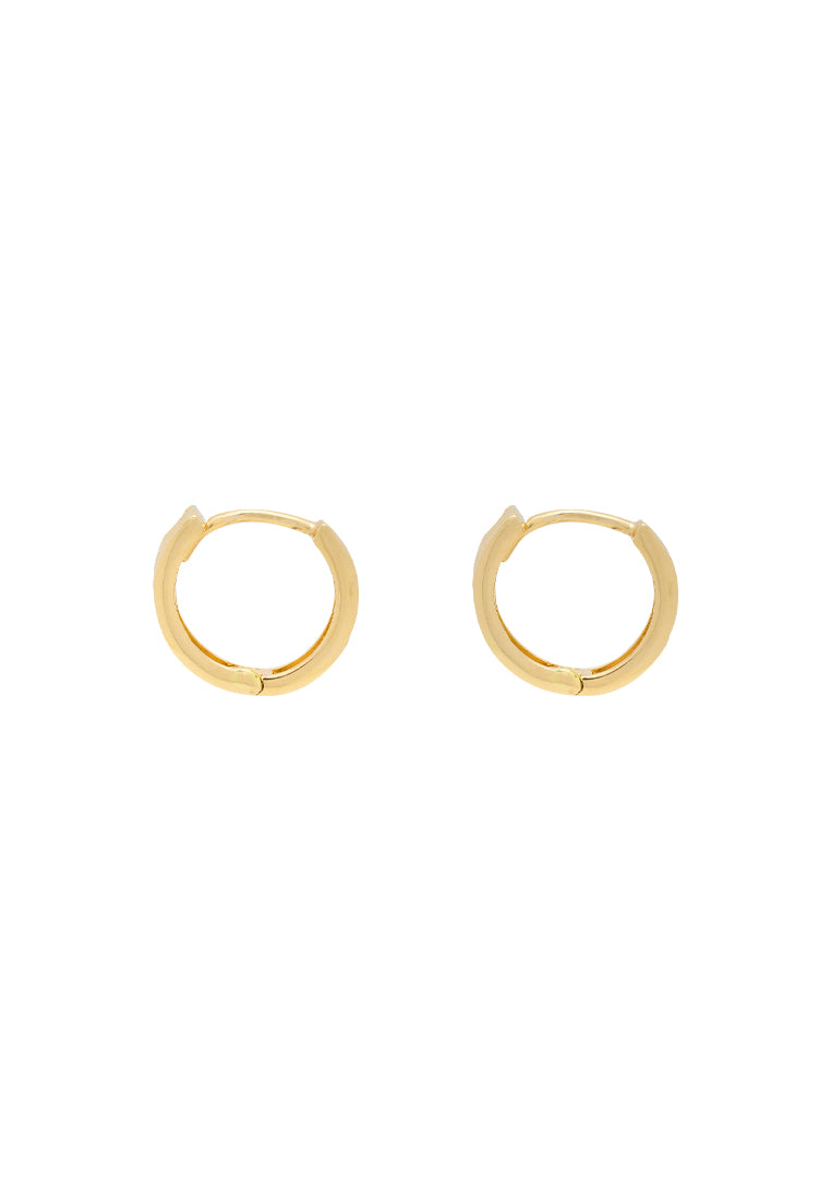 TOMEI Loop Earring, Rose/Yellow Gold 585