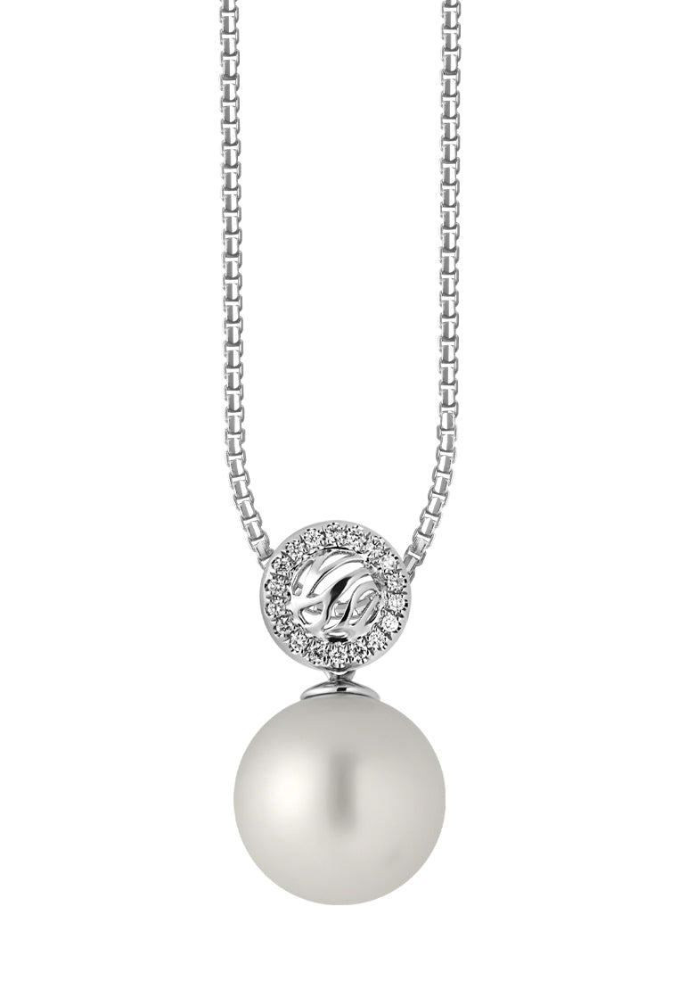 TOMEI South Sea Pearl Pendant, White Gold 750