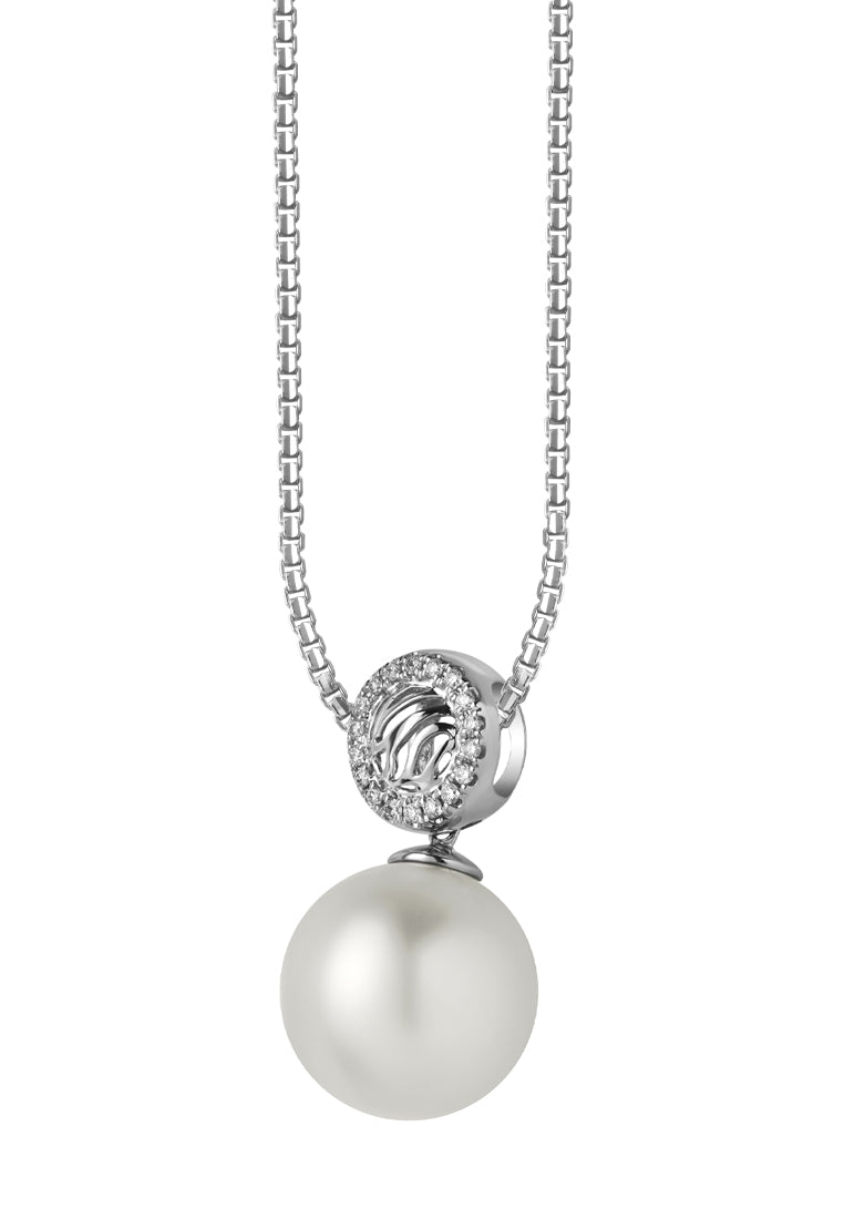 TOMEI South Sea Pearl Pendant, White Gold 750