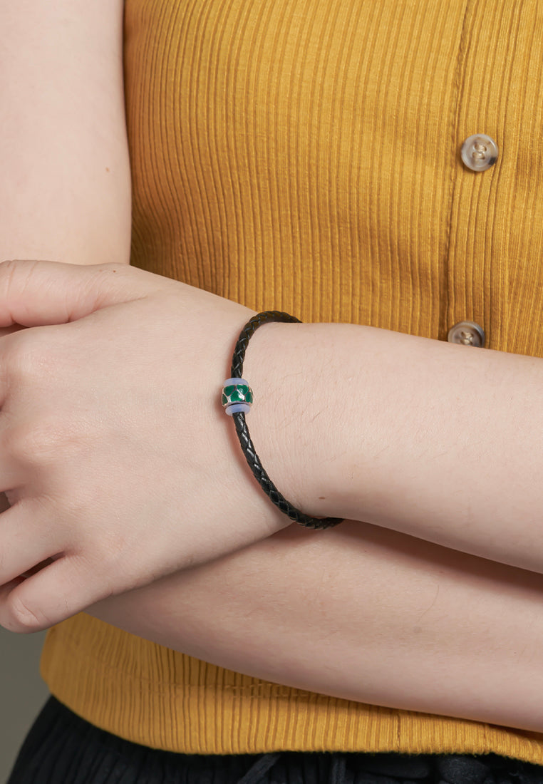 Bedecked with Verdant Hearts Charm | Tomei White Gold 585 (14K) (P5638)
