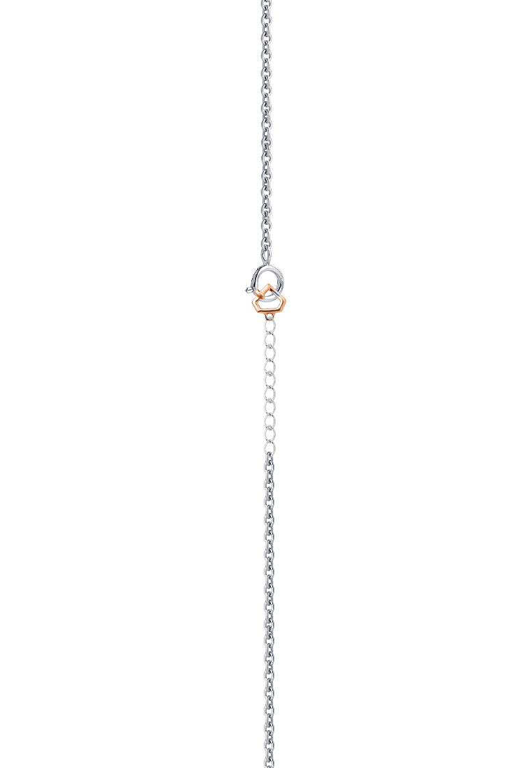 TOMEI 【真爱无尽】Infinity Love Bracelet, White+Rose Gold 585
