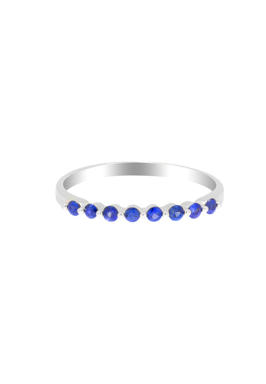 TOMEI Sapphire Eternity Ring, White Gold 750
