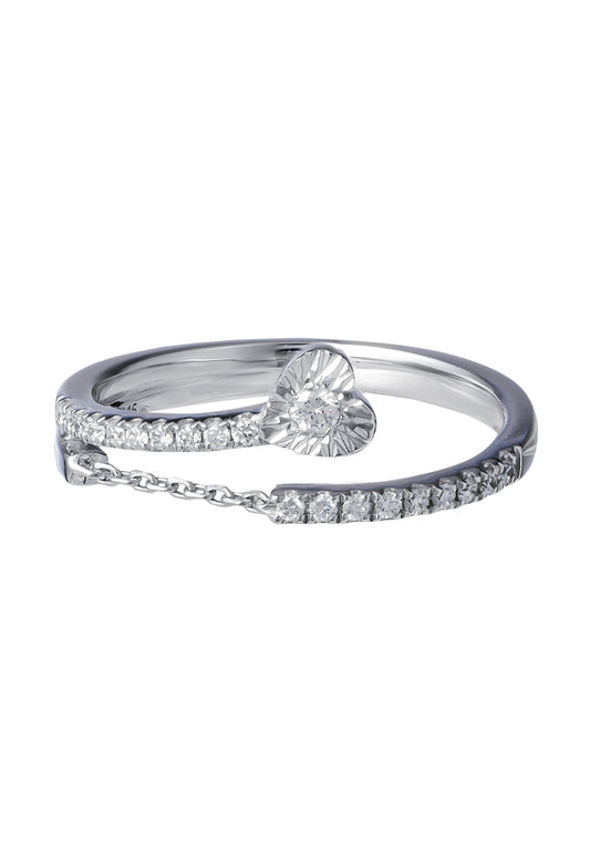TOMEI Diamond Ring, White Gold 585
