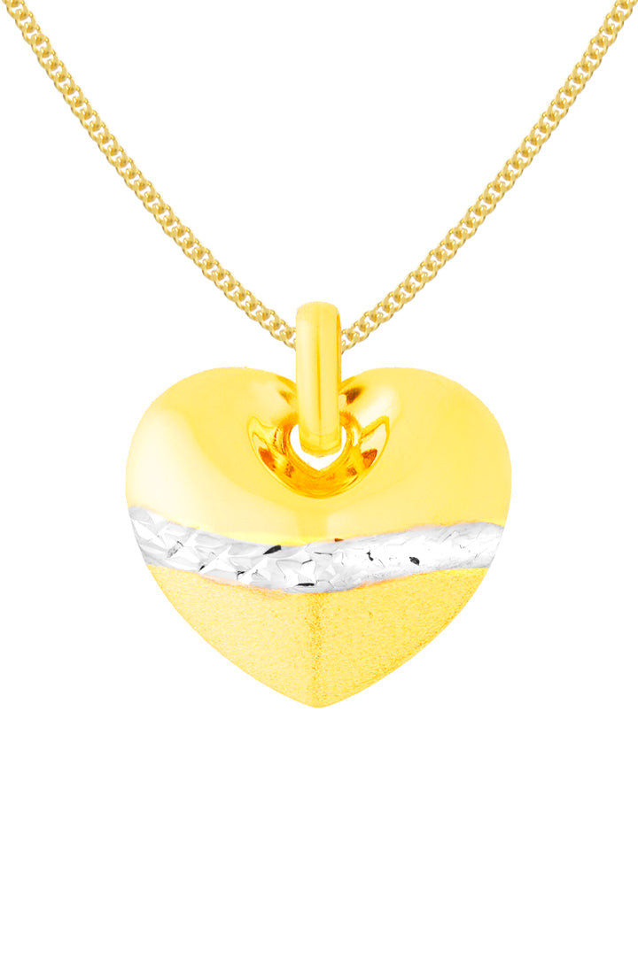 TOMEI Lusso Italia Heart Pendant, Yellow Gold 916
