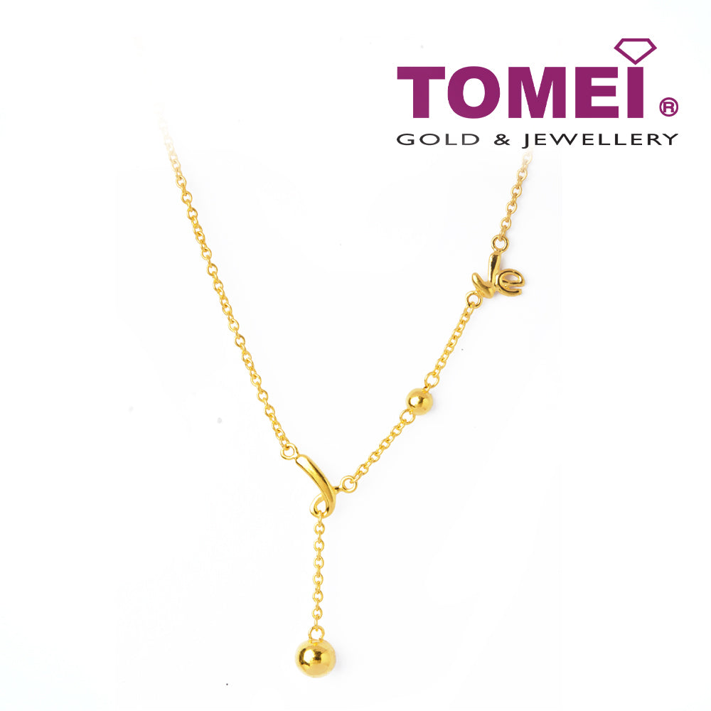 TOMEI Whimsically Delightful Expression of Love Necklace, Yellow Gold 916