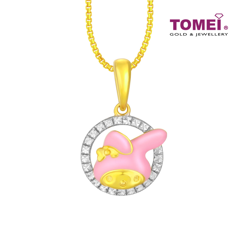 TOMEI My Melody Pendant, Yellow Gold 916