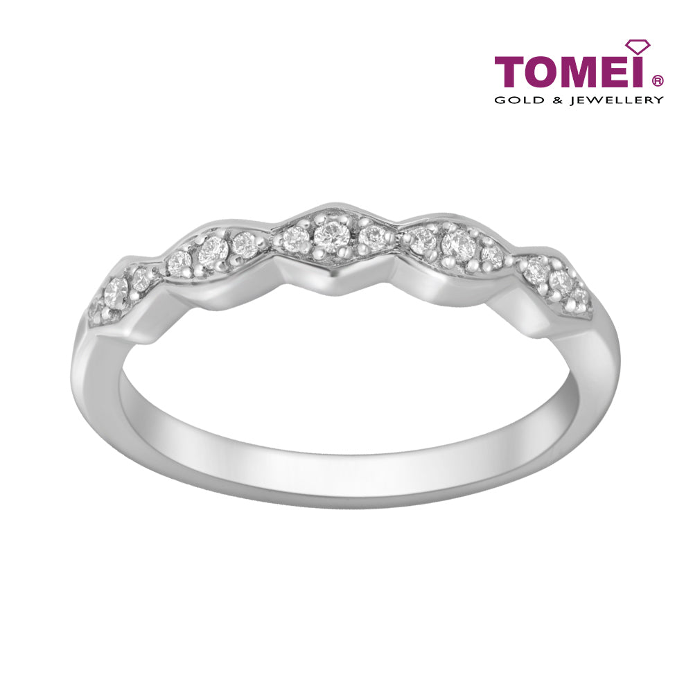 TOMEI Ring In The Season Collection, White Gold 750